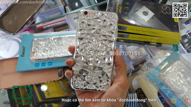 Ốp lưng iPhone 6 6S Plus iSecret kim cương