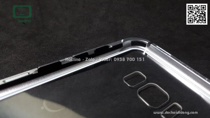 Ốp lưng nam châm Samsung S8 Plus Luphie lưng kính trong