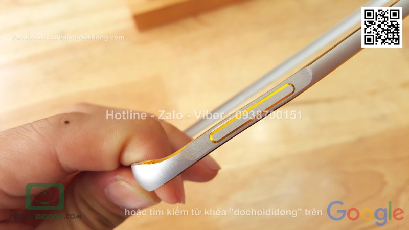 Ốp viền Samsung Galaxy S6 Edge nhôm phay chốt gài