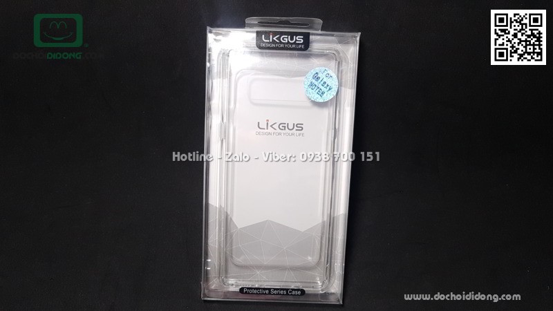 Ốp lưng Samsung Note 8 Likgus lưng cứng viền trong chống sốc