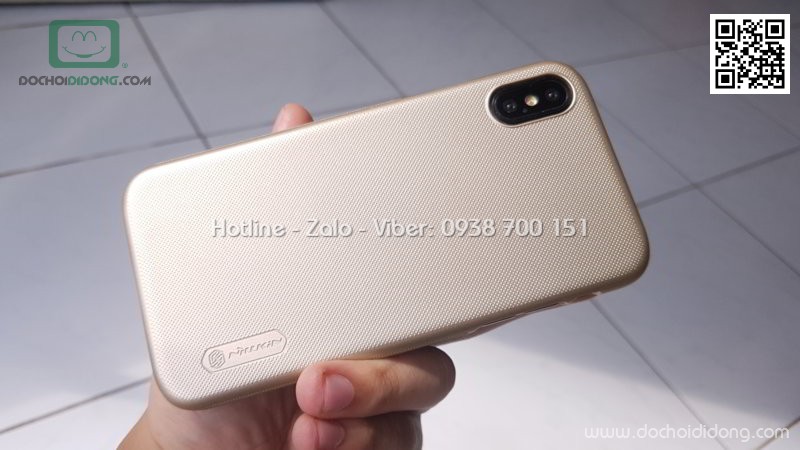 Ốp lưng iPhone XS Nillkin vân sần