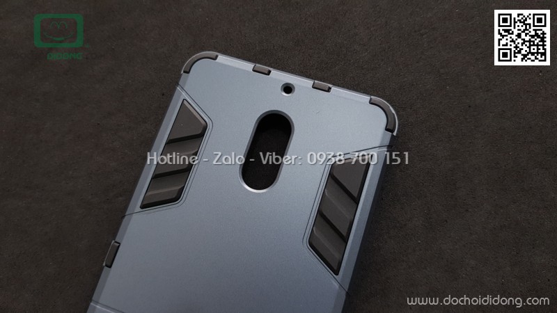 Ốp lưng Nokia 6 Iron Man chống sốc có chống lưng