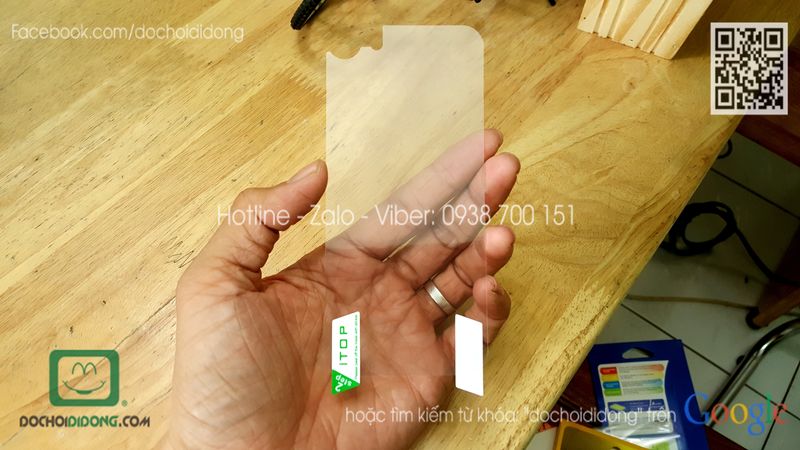Miếng dán mặt sau iPhone 8 iTop