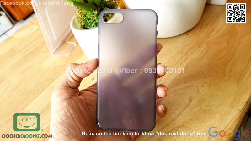 Ốp lưng iPhone 8 Baseus Slim Case