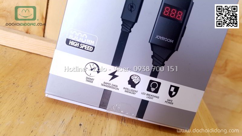 Cáp sạc MicroUSB Joyroom JR-ZS200 thông minh hiển thị LED kỹ thuật số