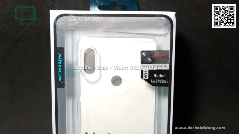Ốp lưng Xiaomi Redmi Note 5 Pro Nillkin dẻo trong