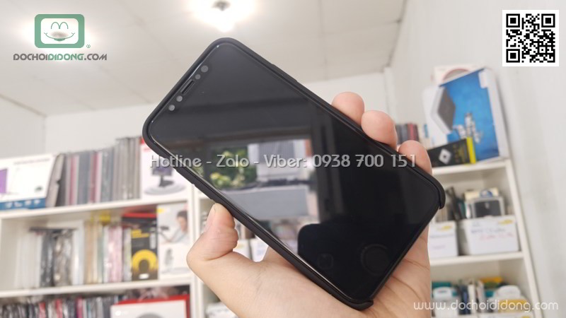 Ốp lưng iPhone X Nillkin Flex dẻo vân sần