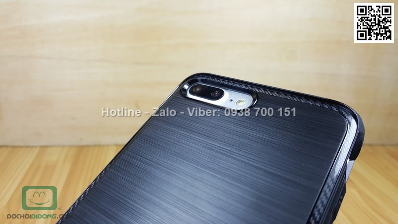 Ốp lưng iPhone 8 Plus Ringke vân kim loại