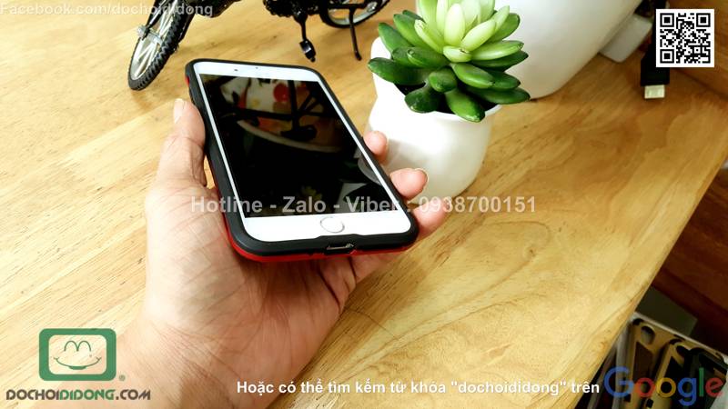 Ốp lưng iPhone 7 Plus Iron Man chống sốc có chống lưng