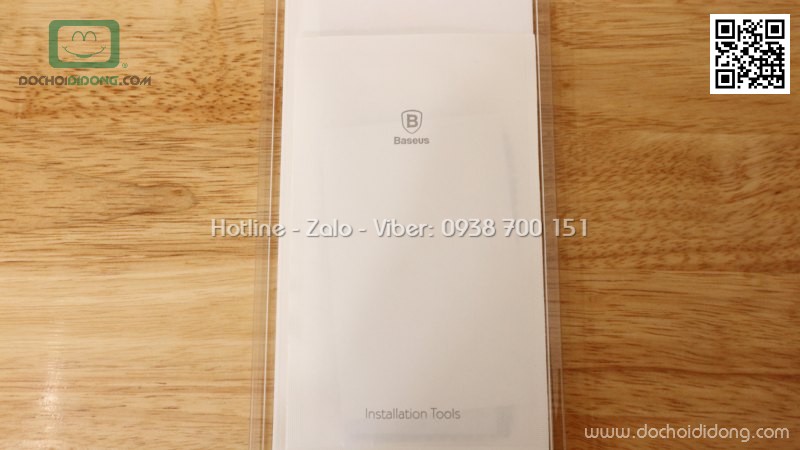 Miếng dán cường lực iPhone X XS Baseus full màn hình