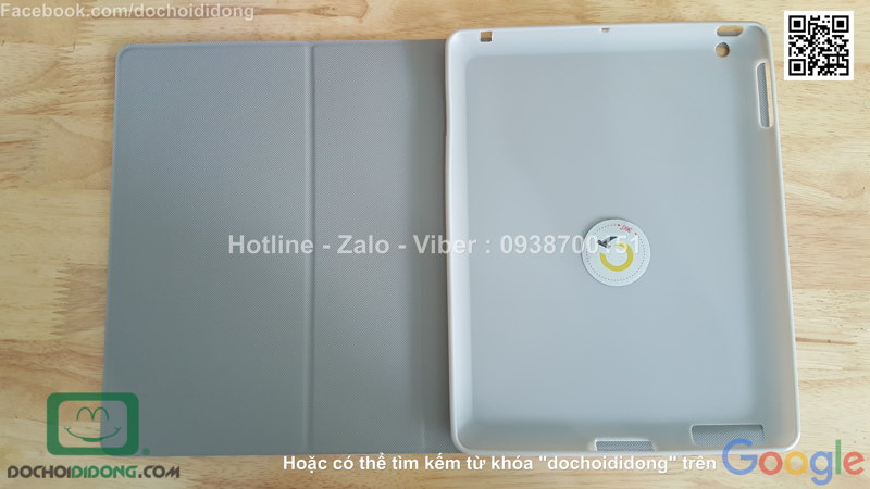 Bao da iPad 4 Gigulf hoạt hình xoay 360 độ