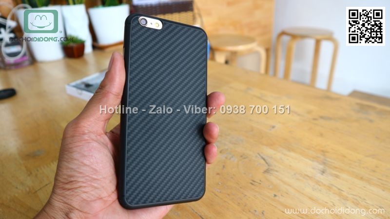 Ốp lưng iPhone 6 6S Plus Nillkin Carbon