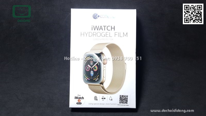 Miếng dán màn hình Apple Watch series 4 Coteetci 40mm