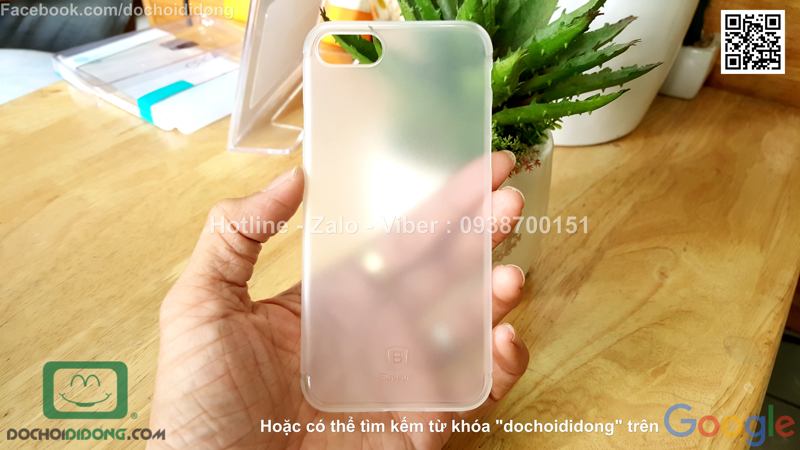 Ốp lưng iPhone 8 Baseus Slim Case