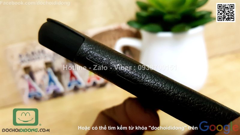Bao da Samsung Galaxy A9 Nillkin Qin vân sần