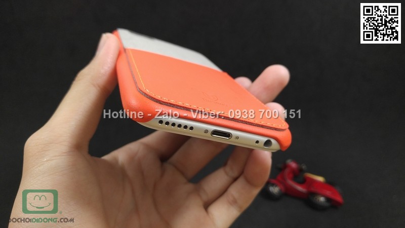 Ốp lưng iPhone 6 6s Baseus lưng vải có ngăn để tiền