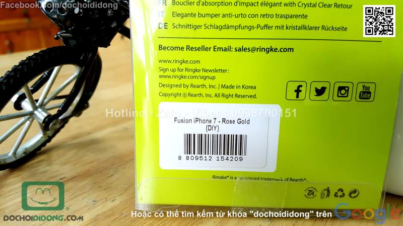 Ốp lưng iPhone 7 Ringke dẻo trong cao cấp