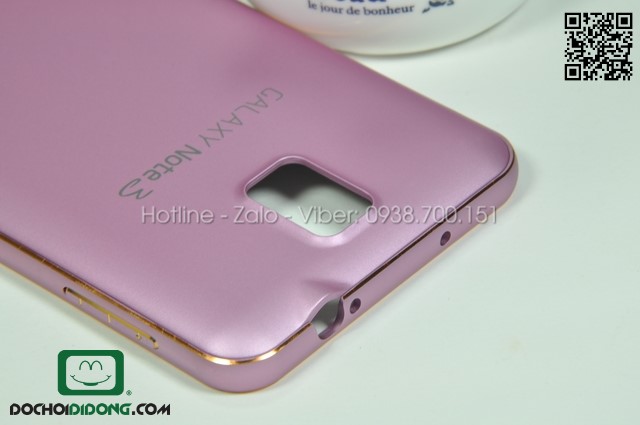 Ốp lưng Samsung Galaxy Note 3 viền nhôm lưng mịn cao cấp