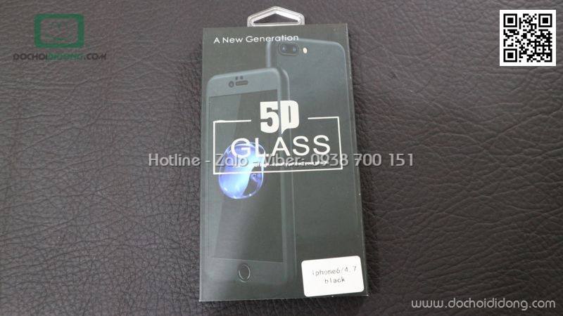 Miếng dán cường lực iPhone 6 6S 5D full màn hình