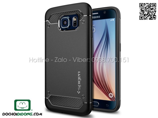 Ốp lưng Samsung Galaxy S6 Spigen Rugged Armor chính hãng