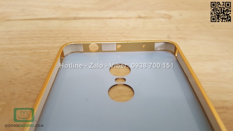 Ốp lưng Xiaomi Redmi Note 4 viền nhôm lưng tráng gương