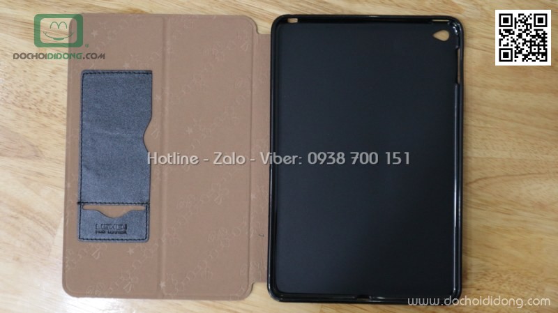 Bao da iPad Mini 4 Lishen vân nhám lưng dẻo