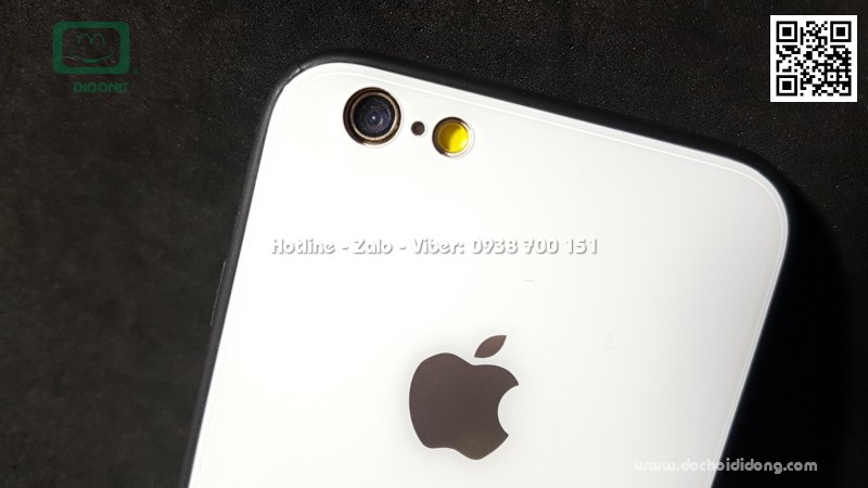 Ốp lưng iPhone 6 6S lưng nhựa giả kính