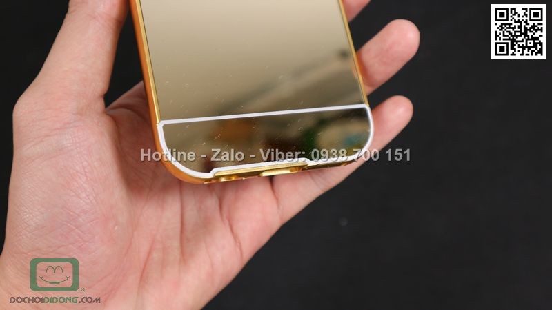 Ốp lưng Samsung Galaxy A5 2017 viền nhôm lưng tráng gương