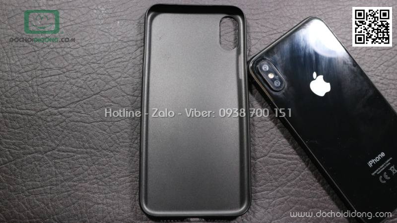 Ốp lưng iPhone X Memumi siêu mỏng 0.3mm