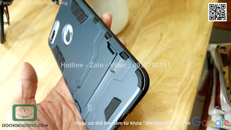 Ốp lưng iPhone 7 Plus Iron Man chống sốc có chống lưng