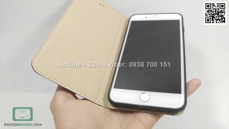 Bao da iPhone 8 Plus Zacase da thật cao cấp