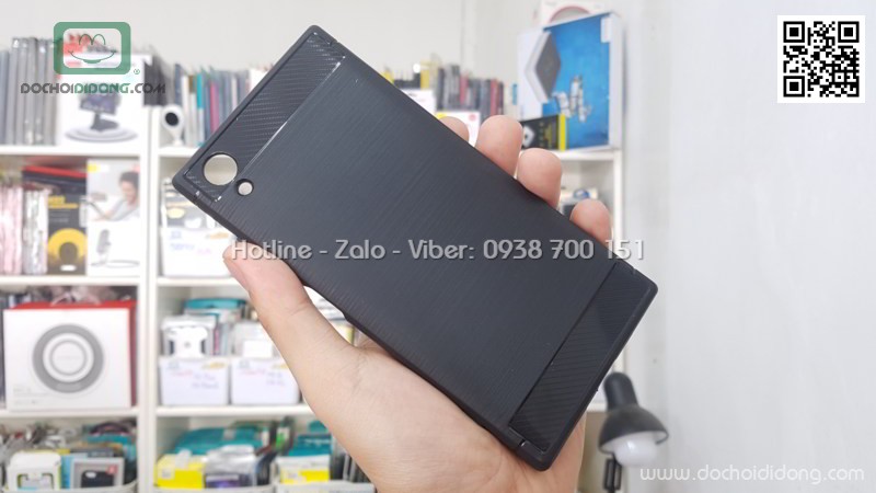 Ốp lưng Sony XA1 Plus Likgus chống sốc vân kim loại