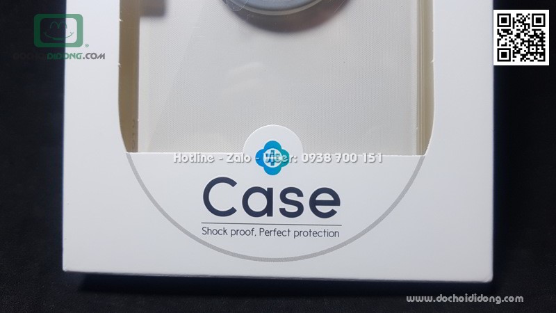 Ốp lưng iPhone XS Max Totu trong suốt có Pop Socket gương soi