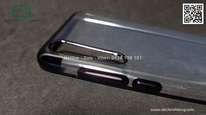 Ốp lưng Huawei P20 Pro Zacase dẻo trong viền màu chống sốc