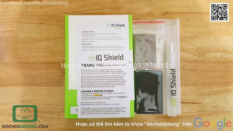 Miếng dán màn hình Samsung Galaxy Note 7 IQ Shield full màn hình