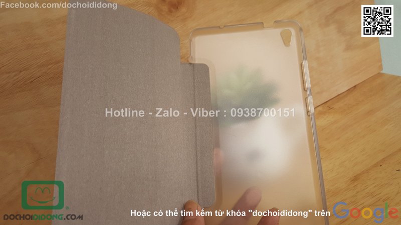 Bao da Lenovo Phab dạng flip mỏng