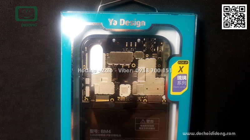 Ốp lưng iPhone X XS Ya Design lưng kính in hình bo mạch