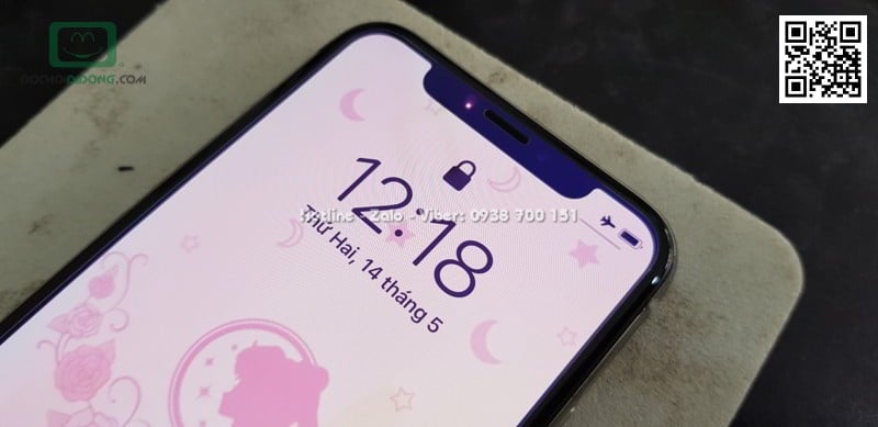 Miếng dán cường lực full màn hình iPhone X Baseus bảo vệ mắt 0.2mm