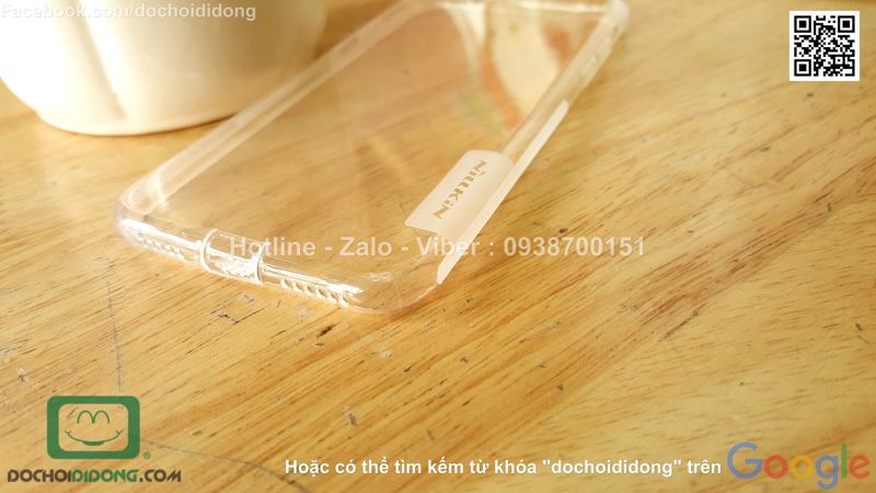 Ốp lưng iPhone 7 Nillkin dẻo trong siêu mỏng