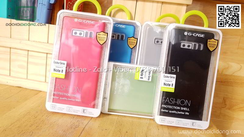 Ốp lưng Samsung Note 8 G-Case Couleur Series dẻo siêu mỏng