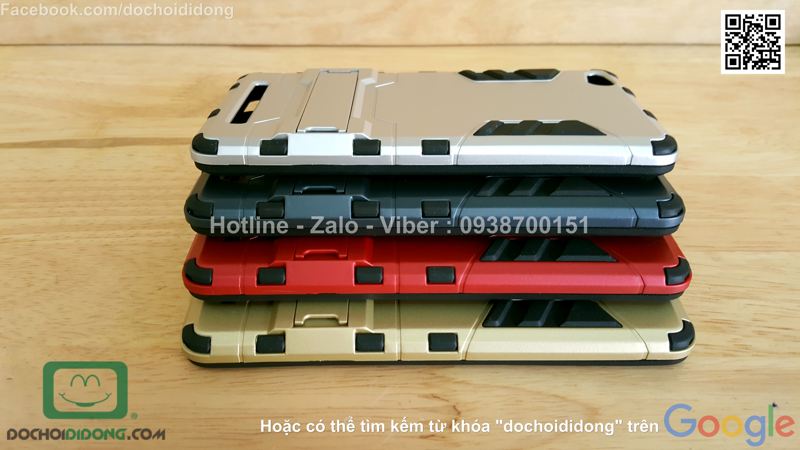 Ốp lưng Xiaomi Redmi 3 Iron Man chống sốc có chống lưng