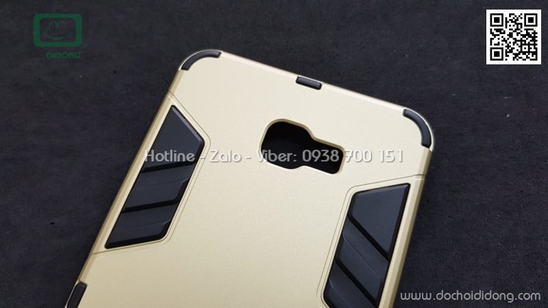 Ốp lưng Samsung Galaxy C9 Pro Iron Man chống sốc có chống lưng