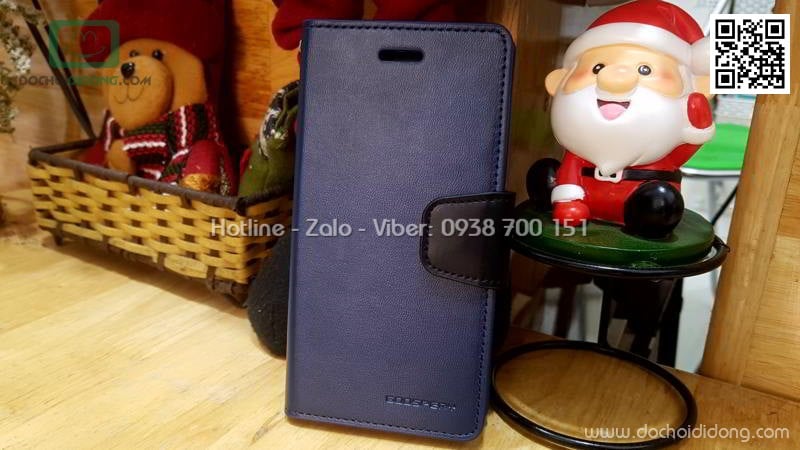 Bao da iPhone X Mercury Goospery quai gài nhét card