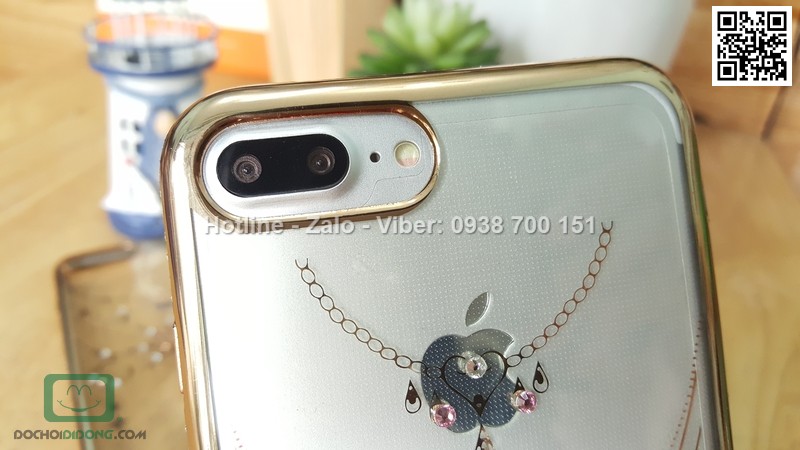 Ốp lưng iPhone 8 Plus đính đá lấp lánh