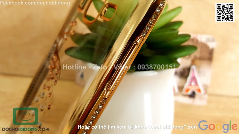 Ốp lưng Samsung Galaxy J5 đính đá hình con công