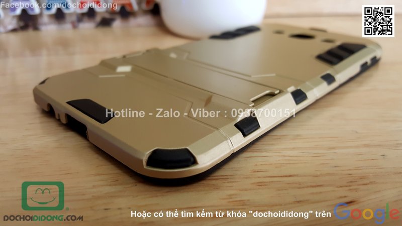 Ốp lưng Samsung Galaxy A8 Iron Man chống sốc có chống lưng