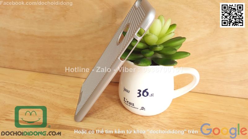 Ốp lưng iPhone 6 6s Plus Loopee lưng lưới chống nóng