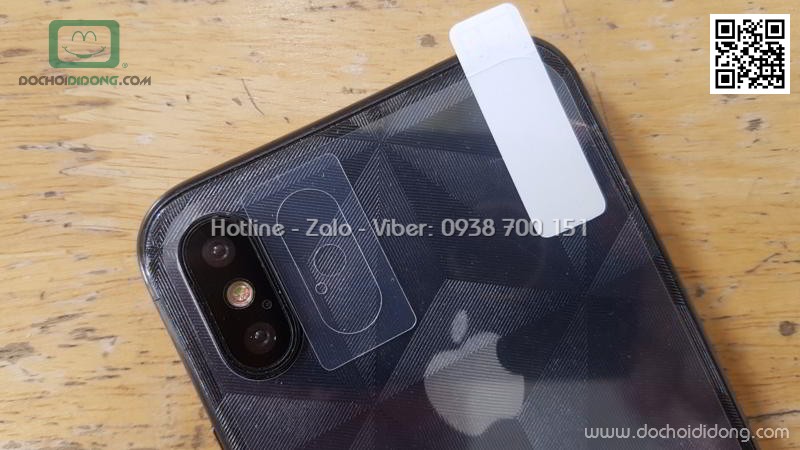 Miếng dán cường lực full màn hình iPhone X XS Hoda chống nhìn trộm 2.5D kèm dán sau