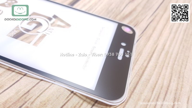 Miếng dán cường lực iPhone 6 6S Plus full màn hình nhám chống vân tay