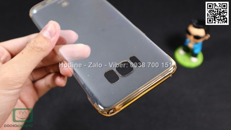 Ốp lưng Samsung Galaxy S8 Plus Baseus Glitter trong suốt viền màu